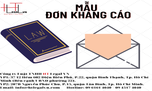 MẪU ĐƠN KHÁNG CÁO DÂN SỰ (CÔNG TY LUẬT UY TÍN TẠI QUẬN BÌNH THẠNH, TÂN BÌNH TP. HỒ CHÍ MINH)